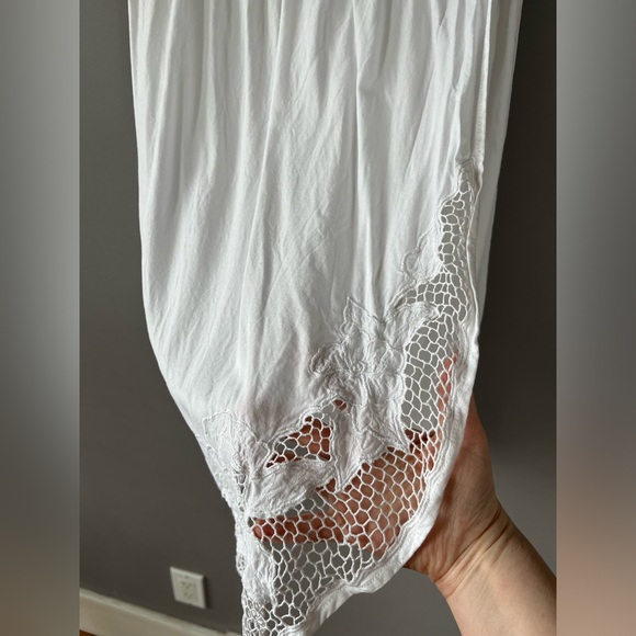 Vintage 1980s eyelet skirt size L - Picture 2 of 6